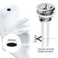 thumbnail image 4 of 2Pcs 38Mm Toilet Dual Flush Round Head Push Button Electroplating Water Tank Valve Accessory, Toilet Accessory for Shower Room Toilet Bathroom, 4 of 5