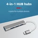 thumbnail image 1 of Adaptador HUB con 1 USB3.0 y 3 puertos USB2.0 Expansor multipuerto para Windows, 1 of 9