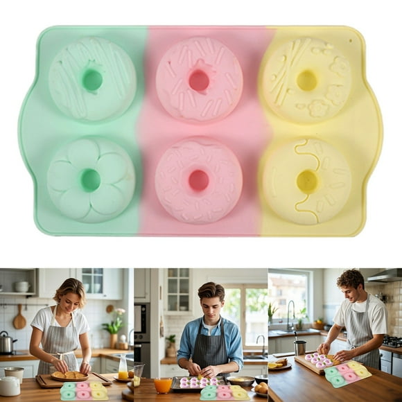 fsxdhpcsgfc Silicone Mooncake In Different Flower And Shapes DIY Aromatherapy Various Colorful A 2 round Baking Cake Pans