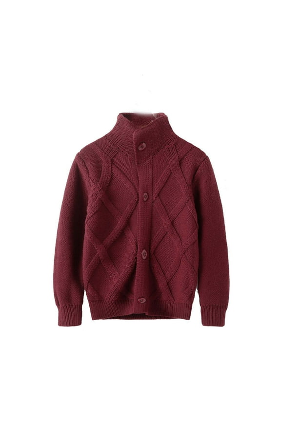 Boys School Uniform Cardigan Sweater Little Boys Long Sleeve Knitted Open Front Sweater Fall Winter