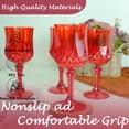 thumbnail image 4 of Copas de vino de plástico LEYIQU Vintage Style 200 ml (24, rojas), 4 of 6