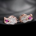 thumbnail image 2 of MayiaHey Dragon Head Earrings, Rhinestone Dragon Head Earrings for Women, Viking Dragon Animal Earrings Studs CZ Dragon Head Jewelry, Iced Out Punk Dragon Earrings Hip Hop Dragon Stud Earrings, 2 of 7