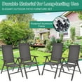 thumbnail image 5 of Gymax Set of 4 Folding Patio Dining Chair Camping Chair w/ Adjustable Backrest, 5 of 10