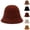 Light Brown, variant on HAJWOH Women's Winter Knitted Bucket Hat Fashion Basin Cap Comfortable Warm Fisherman Hat for Outdoor Daily Wear