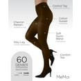 thumbnail image 3 of MeMoi Chevron Control-Top Medium-Weight Smoothing Tights - Womens - Female, 3 of 12