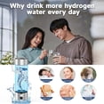 thumbnail image 3 of Hydrogen Water Bottle Generator Portable Hydrogen Water Maker with SPE/PEM Technology, 460ml Rechargeable Ionizer Machine for , Office, Travel,  3000PPB in 3 Mins, 3 of 5