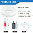 thumbnail image 4 of Aquarium Air Pump Accessories -23 feet Aquarium Air Tube, Aquarium Air Pump One-way Check Valve, Air Stone and Connector, Aquarium Accessories, 30 Pieces, 4 of 7