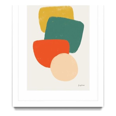 Giant Art 24x36 Eclectic II Matted and Framed in Multi-Color