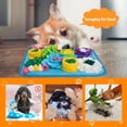 thumbnail image 3 of Snuffle Mat for Dogs, Sniff Mat Slow Feeding Mat for Small Pets Cats, Rabbits - Help Stress Relief and Training - Stimulate Your Pet's Foraging Skills! (Sky Blue), 3 of 6