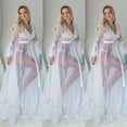 thumbnail image 5 of SUNSIOM Robe de Nuit Longue en Dentelle Col en V Profond pour Femmes, 5 of 5