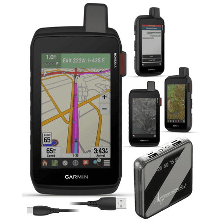 Garmin Montana 710i Rugged GPS Handheld Navigator with inReach Technology Long Battery Life w/Pbank