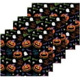 thumbnail image 3 of SKYSONIC Halloween Ghost Pumpkin Washcloths Set of 2, Highly Absorbent Soft Cotton Fingertip Towels for Bathroom, Kitchen, Gym, Spa, Home Decor, 12 x 12 Inch, 3 of 7
