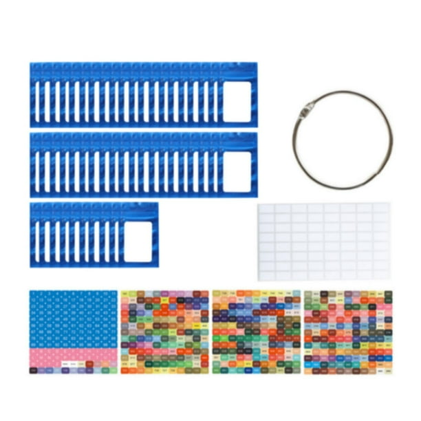 50 bolsas resellables multiusos para organizar cuentas pequeñas y accesorios de diamantes. Azul