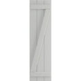 thumbnail image 5 of Ekena Millwork 16 1/8"W x 66"H True Fit PVC Three Board Joined Board-n-Batten Shutters w/Z-Bar, Hailstorm Gray (Per Pair - Hardware Not Included), 5 of 8
