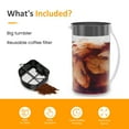 thumbnail image 4 of Sunvivi Iced Tea Maker Cold Brew Electric with 2.5-Quart Pitcher, Black, 4 of 7