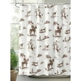thumbnail image 2 of Western Farmhouse Shower Curtain, Cowboy Horse Desert Bathroom Decor Curtains Set with Hooks, Brown White Waterproof Fabric Home Accessories， 72 X 78 Inch Long, 2 of 6