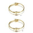 thumbnail image 3 of Guardurnaity de acero inoxidable para mujer, reemplazo decorativo portátil, hilo galvanizado, brazalete ajustable, adorno de joyería Ropa, zapatos y accesorios Miscelánea Letra K Guardurnaity AP018595-02, 3 of 6
