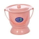 thumbnail image 3 of Orinal con escupidera y tapa, inodoro portátil compacto para personas mayores con asa Rosa, 3 of 9