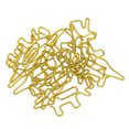 thumbnail image 3 of 100 clips de papel de dinosaurio dorado que aumentan la resistencia al deslizamiento, clips portátiles de metal antioxidantes para oficina y escuela, 3 of 14