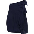 thumbnail image 2 of Ralph Lauren Womens Satin Trim One Shoulder Dress, navy, 16, 2 of 2
