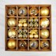 thumbnail image 1 of Adornos de bolas de Navidad de 60mm, 42 piezas, adorno de árbol de Navidad inastillable con lazo colgante para fiesta de vacaciones, estilos en forma de bola（A Style 42pcs 6 cm, 1 of 5