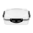 thumbnail image 2 of Sandwich Lunch Box 3-Compartment,BPA-Free Plastic Food Storage Container,Leak-Proof Bento For Office Outdoor,Stackable Freezer Safe,lunch box,food container,Black,1PC, 2 of 8