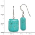 thumbnail image 2 of Boucles d'Oreilles Howlite en Argent Sterling Teint QE6395, 2 of 2