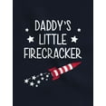thumbnail image 3 of USA Dad & Baby's 'Daddy's Little Firecracker' 4th of July Outfit - Patriotic Matching Set - Comfortable - Perfect for Independence Day & National Holidays - Dad Navy Small / Baby Navy 24M (18-24M), 3 of 5
