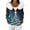 Blue, variant on Women's Fashion Casual Sweater Zipper Cardigan, Christmas Themed Print Plush Hooded Jacket for Seasonal Holiday Cheer and Style,Multicolor,XL