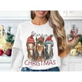 thumbnail image 3 of Cozy Christmas Merry Christmas Horse Graphic Sweatshirts (2XL, SportGrey), 3 of 8