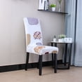 thumbnail image 2 of Stretch Polyester Spandex Dining Chair Covers Protector Set of 6, 2 of 6