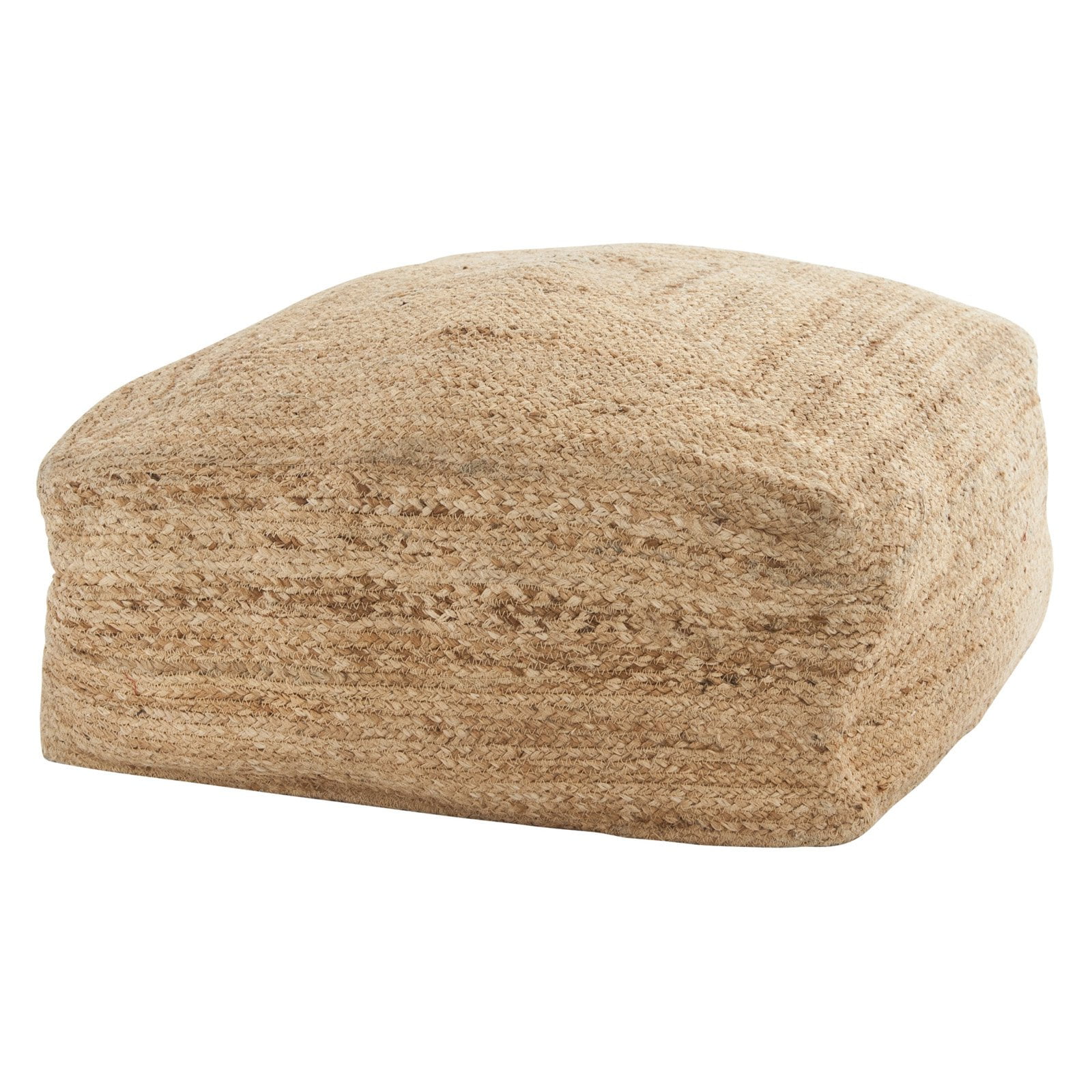 3R Studios Braided Jute Pouf