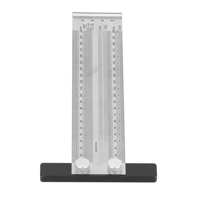 Wchiuoe Carpenter Mark T Rule,Woodworking Scrbing T Rules,Woodworking Scribing T Rules Accuracy Marking Positioning Scribing T Ruler for Woodworking Measuring Decoration Design