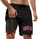 thumbnail image 4 of Bañador para hombre con forro compresivo - 95 % poliéster, cintura elástica, estampados coloridos, bolsillos para la playa/natación (S-XXXXXL), 4 of 4