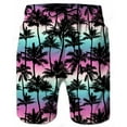 thumbnail image 7 of 3d Graphic Swimwear Shorts Flame 3D printed Surfing Board Shorts Coconut Tree Beach Shorts Men's Swim Trunks Briefs Quick Dry, 7 of 7
