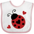 thumbnail image 3 of Inktastic Ladybug Lover Red and Black Girls Baby Bib, 3 of 4