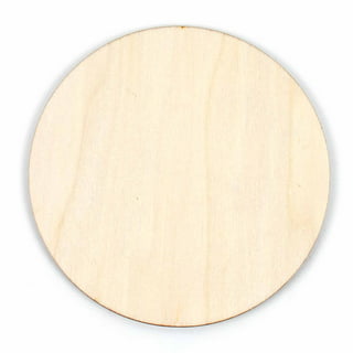 4 Inch Unfinished Round Wood Coasters, 24 Pack Blank Wooden Coasters with  100 Pcs Self Adhesive Non Slip Foam Dots, Wood Slices for DIY Crafts