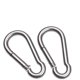 thumbnail image 1 of Mosquetón con resorte de acero inoxidable, clips de acero inoxidable 304, juego de 10, mosquetón para accesorio de fitness, gimnasio, al aire libre, columpio, hamaca, senderismo Shuxiu Wang 8390615161862, 1 of 5