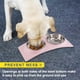 thumbnail image 4 of Cuencos dobles para perros y gatos, cuencos para mascotas de acero inoxidable, alimentador de agua para comida, gatos, perros pequeños, 4 of 8