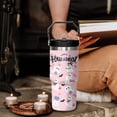 thumbnail image 2 of Cute Ghost Halloween Cup 30 Oz Tumbler with Handle and Flip Straw, Insulated Halloween Tumbler Keeps Drinks Cold & Hot, Stainless Steel Halloween Coffee Mug Halloween Themed Halloween Gifts For Women, 2 of 6