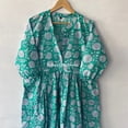 thumbnail image 3 of Kitty Printed Cotton Dress, Handblock Cotton Dress,Indian Print Dress,Cotton Block Dresss,Block Print Dress,Long Dresses, 3 of 8