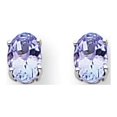 thumbnail image 1 of 14K White Gold Tanzanite Earrings, 1 of 2