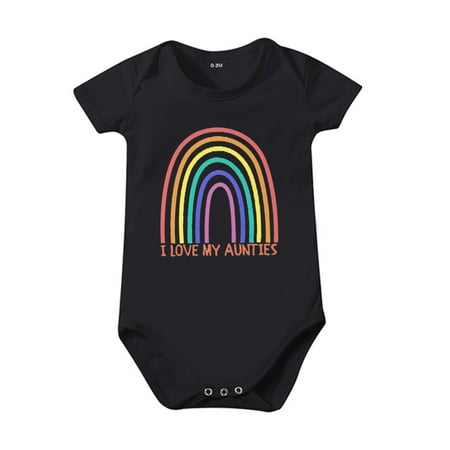 

Long Sleeve Leotard for Toddler Girls 12 Month Baby Boy Clothes Baby Clothing Toddler Clothes Rainbow Print I LOVE MY ANTIES Baby Playsuit For 0 To 24 Months Baby