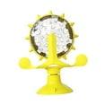 thumbnail image 3 of Cat Treat dispenser juguete automático entrenamiento de alimentación lenta dispensadora copa de succión accesorios para mascotas para gatitos Amarillo, 3 of 8