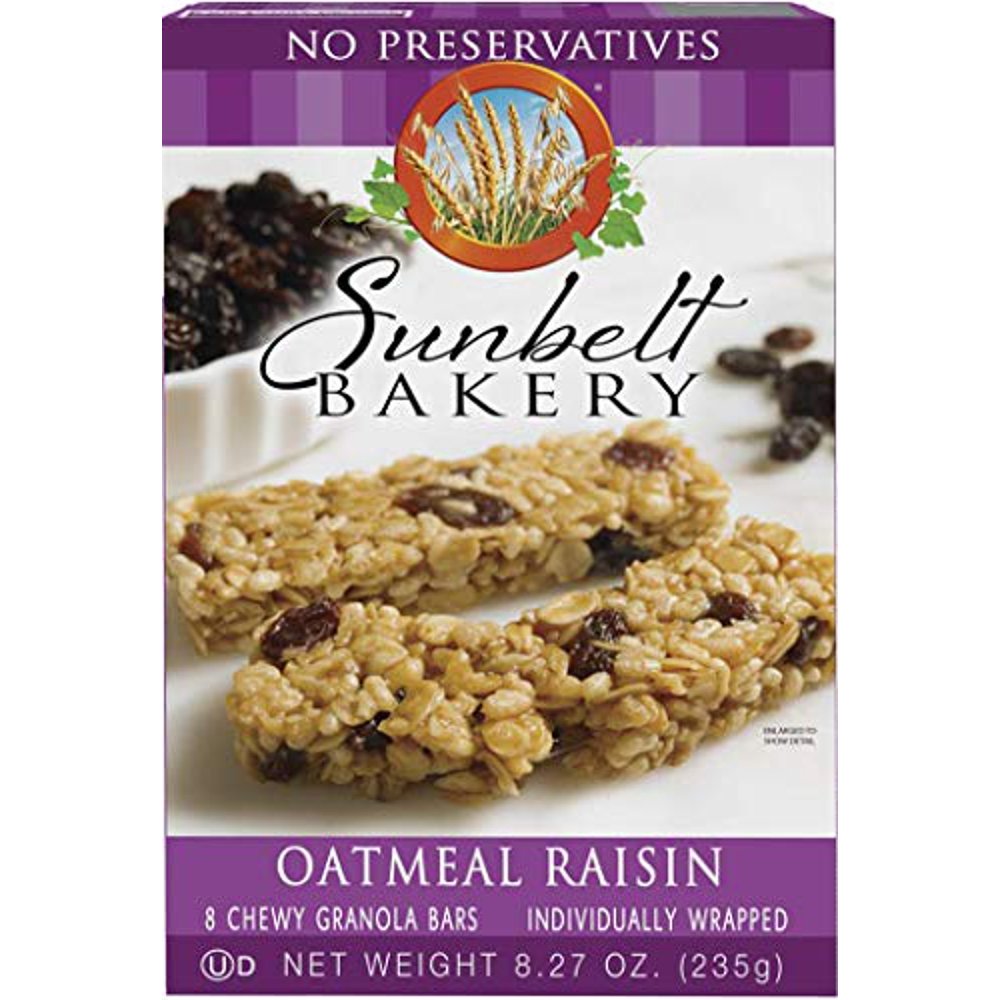 Sunbelt Bakery Oatmeal Raisin Chewy Granola Bars, 12 Boxes Walmart