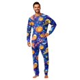 thumbnail image 3 of Matching Halloween Pajamas Set for Whole Family, Breathable Long Sleeve Halloween Family Pajamas with Moon Pumpkin Print, Fun Family Halloween Pajama Set Sleepwear, 3 of 6