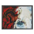 thumbnail image 1 of Cuadros Decorativos Animales 11CT Kits de punto de cruz estampados Bordado de costura (Caballo JL015) Likrtyny embutido en tela, 1 of 9