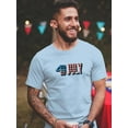 thumbnail image 2 of 4th Of July Vintage Banner T-Shirt Men -Image by Shutterstock, Male Large, 2 of 4