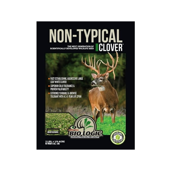BioLogic Non-Typical Clover Perennial Food Plot Seed 2 lb