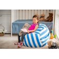 thumbnail image 2 of Canvas Storage Bean Bag Chair Cover Stuffed Animal Storage Bag Chair Plush Toy Organizer, 2 of 5